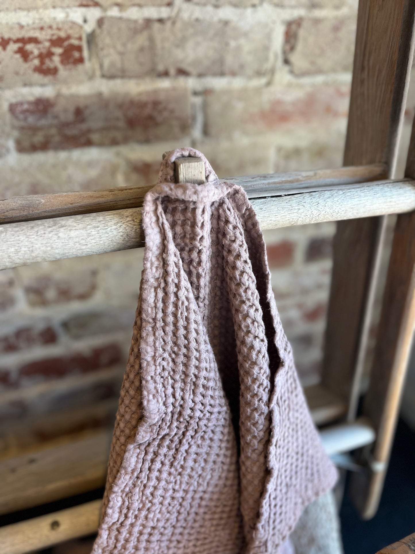 Waffle Hand Towel - Woodrose
