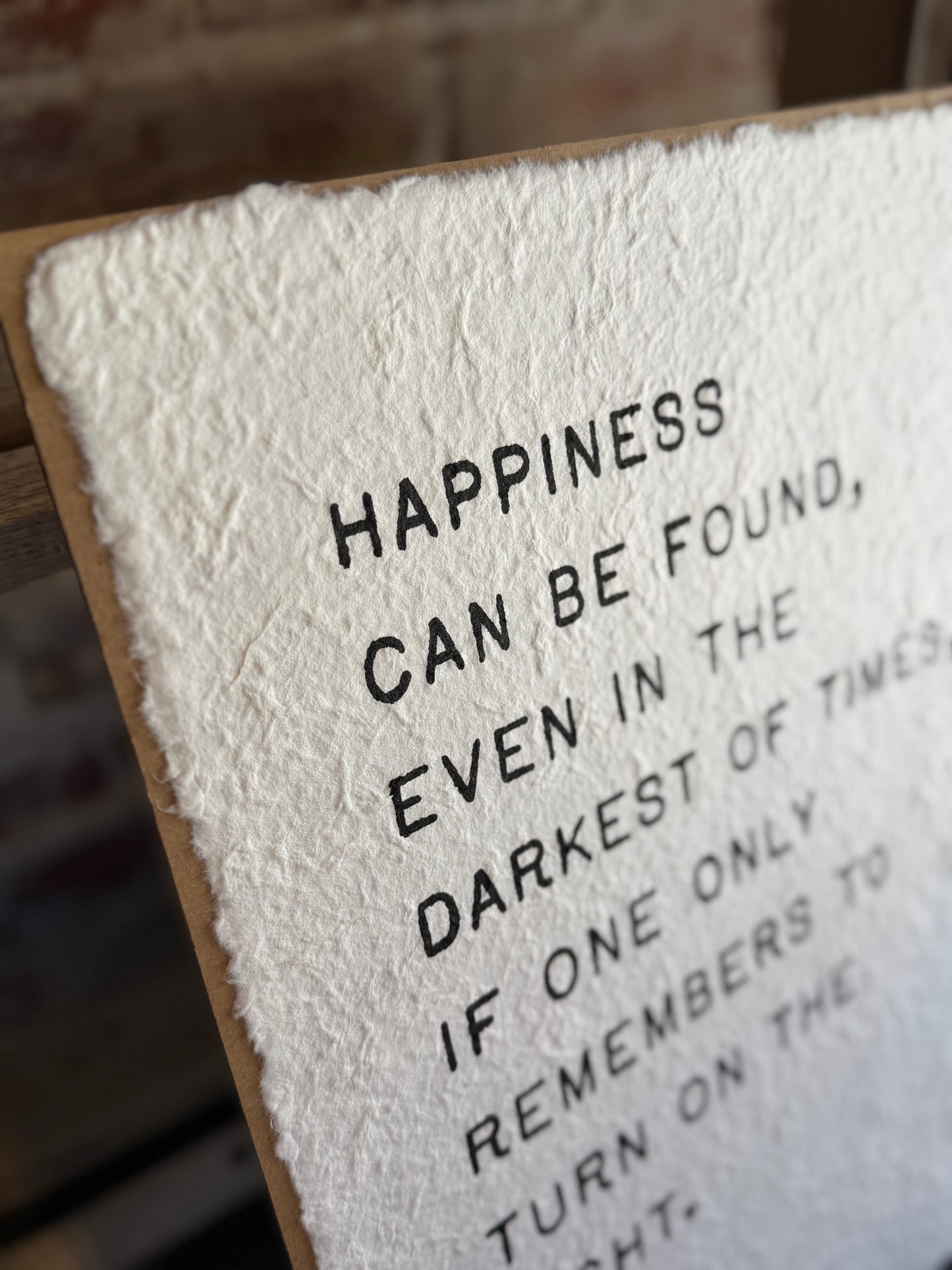 Happiness Can Be Found Paper Print - 12"x16
