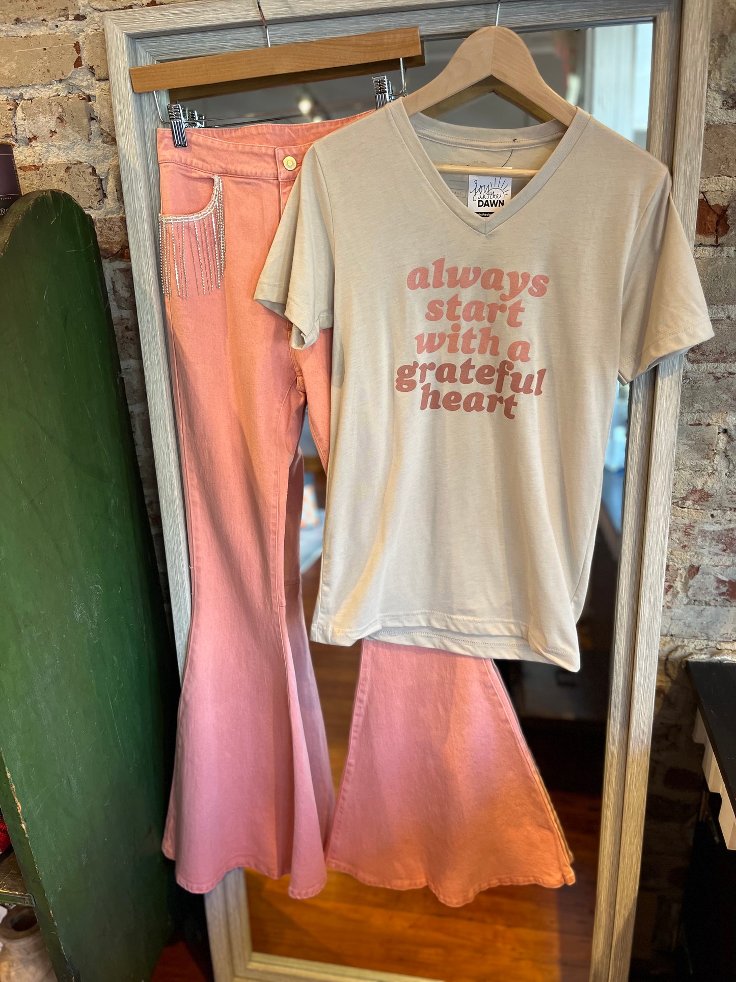 Fringe Jewel Bell Bottoms