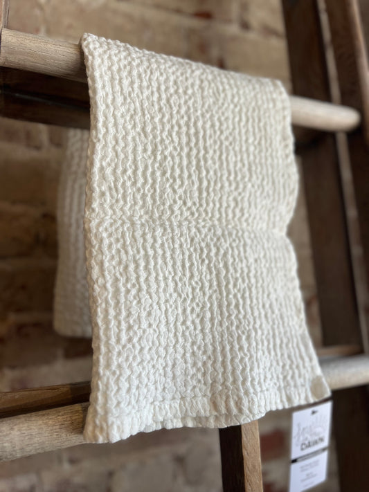 Waffle Hand Towel - White