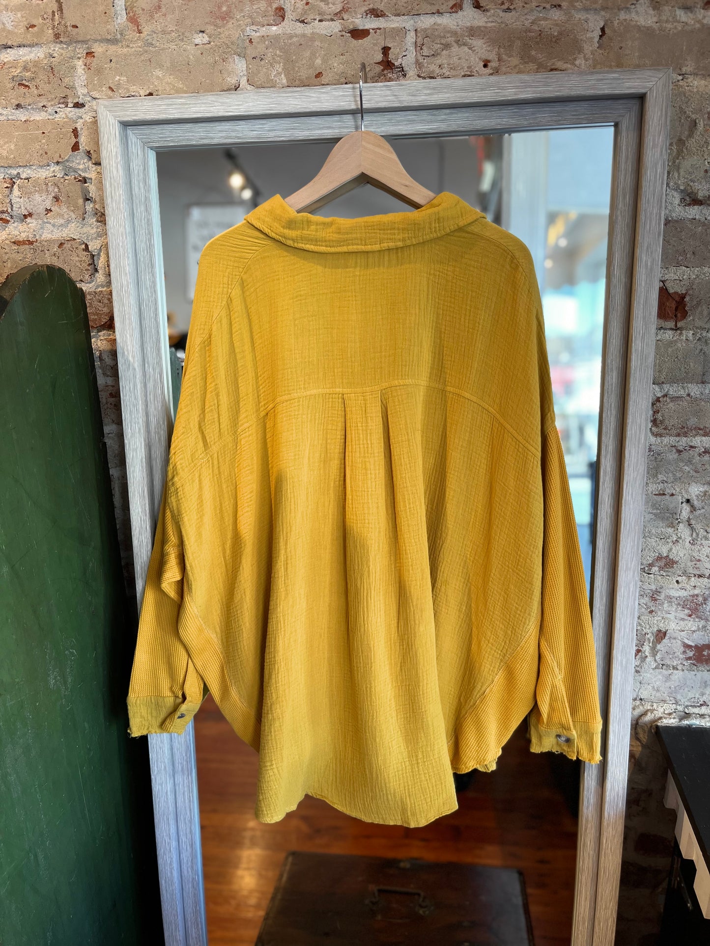 Oversized Mustard Shacket