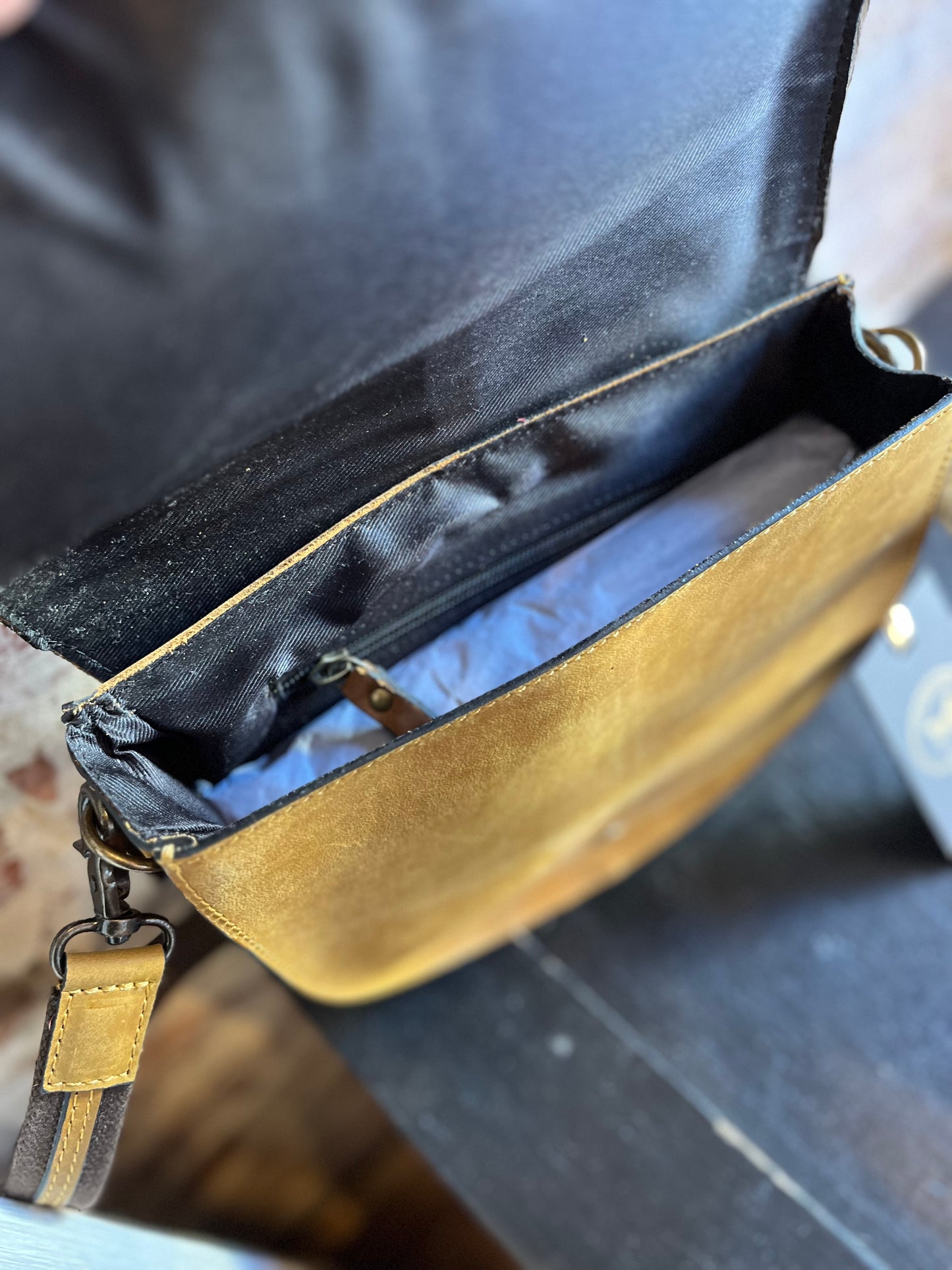 Brown Genuine Leather Handbag