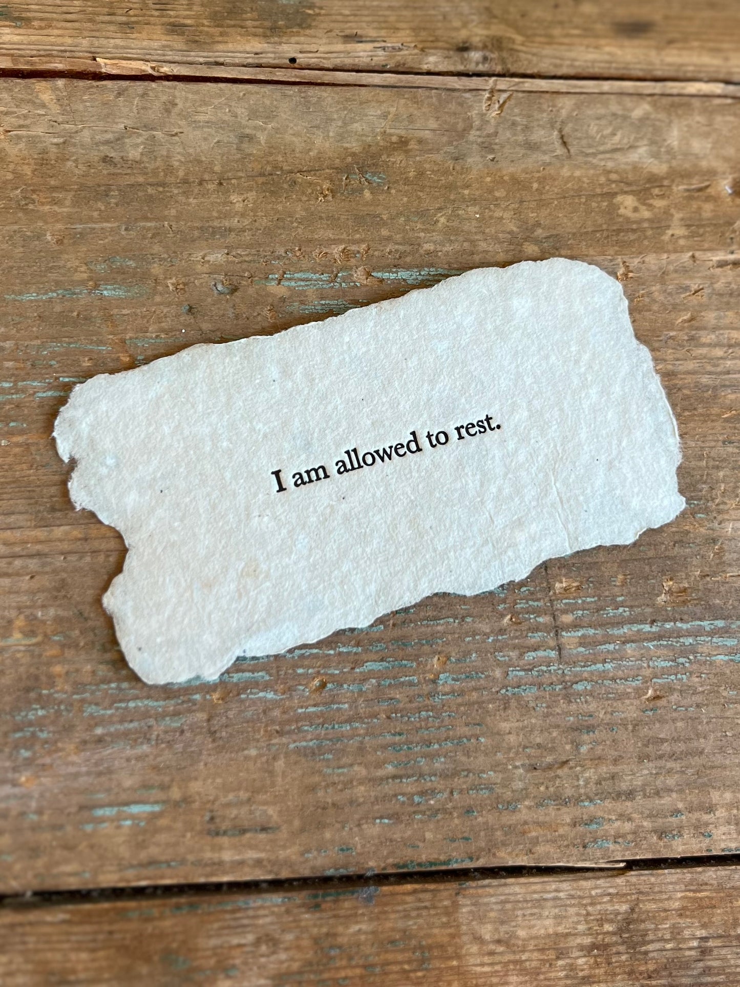 I Am Allowed to Rest Card