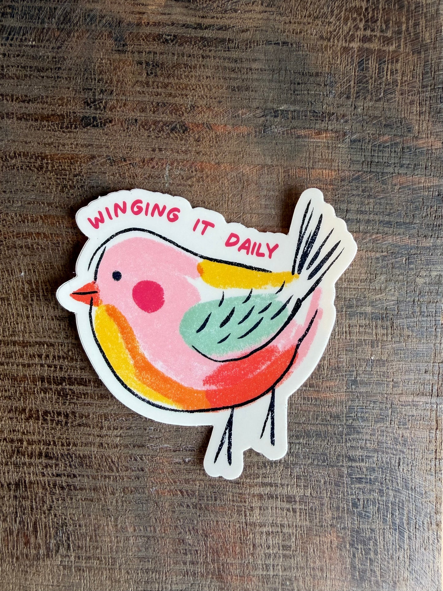 Winging It Daily Sticker
