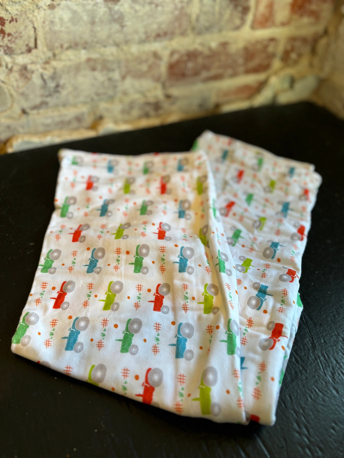 Trusty Tractor Swaddle Blanket