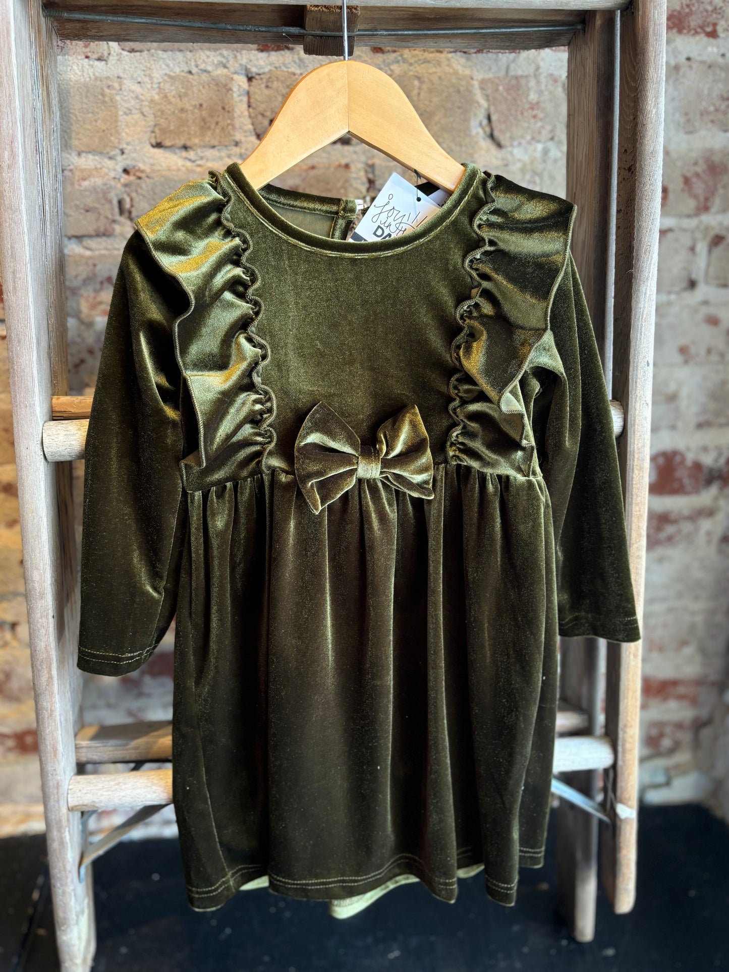 Velvet Bow Dress- Toddler/Kid