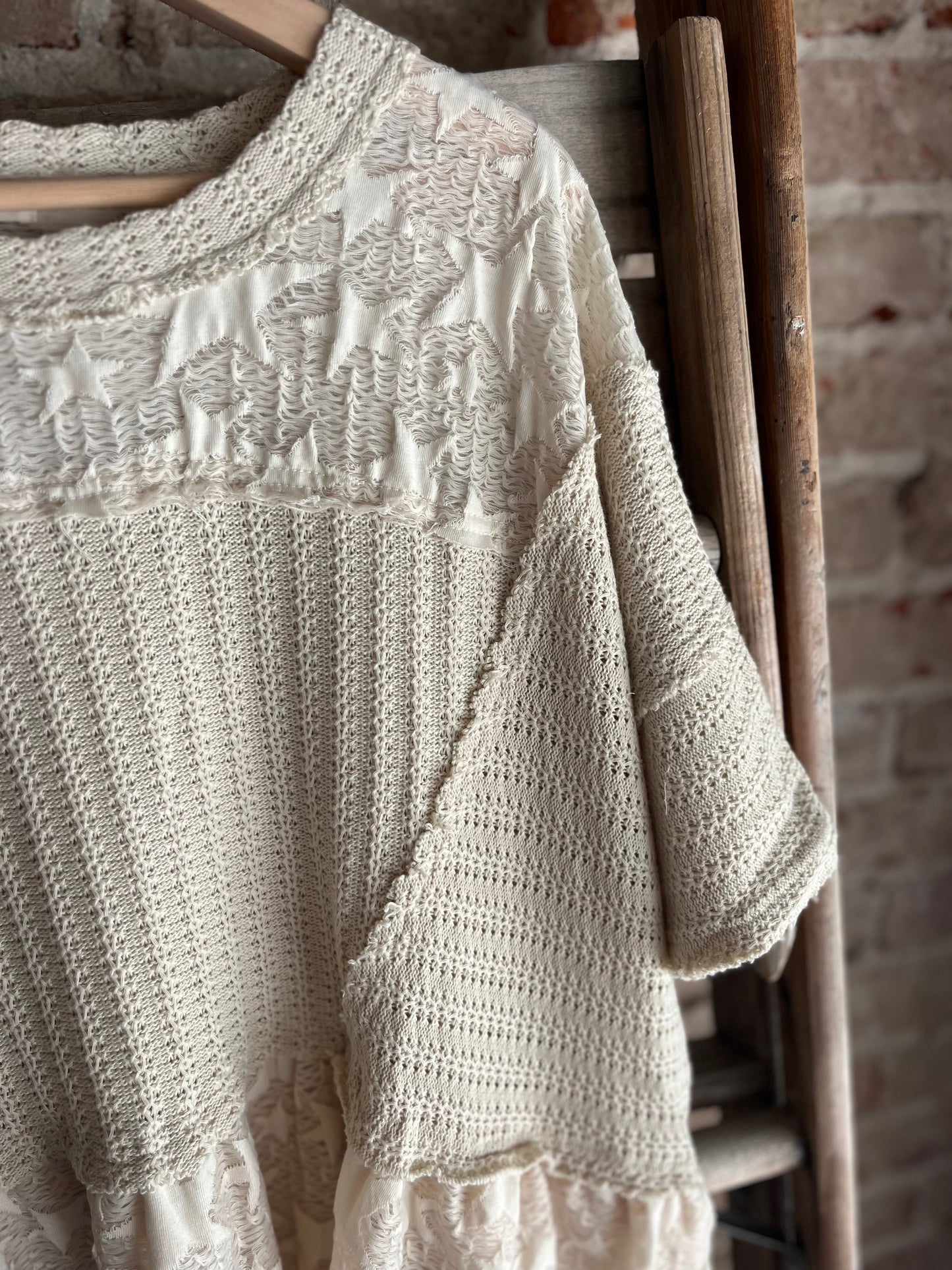 Star Jacquard Flare Top
