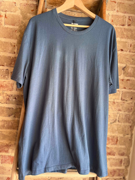 Classic Crew Neck Tee- Deep Sea Blue