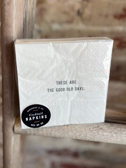 Good Old Days Cocktail Napkins