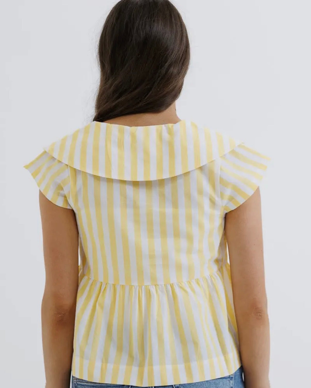 Sunshine Striped Peplum Top