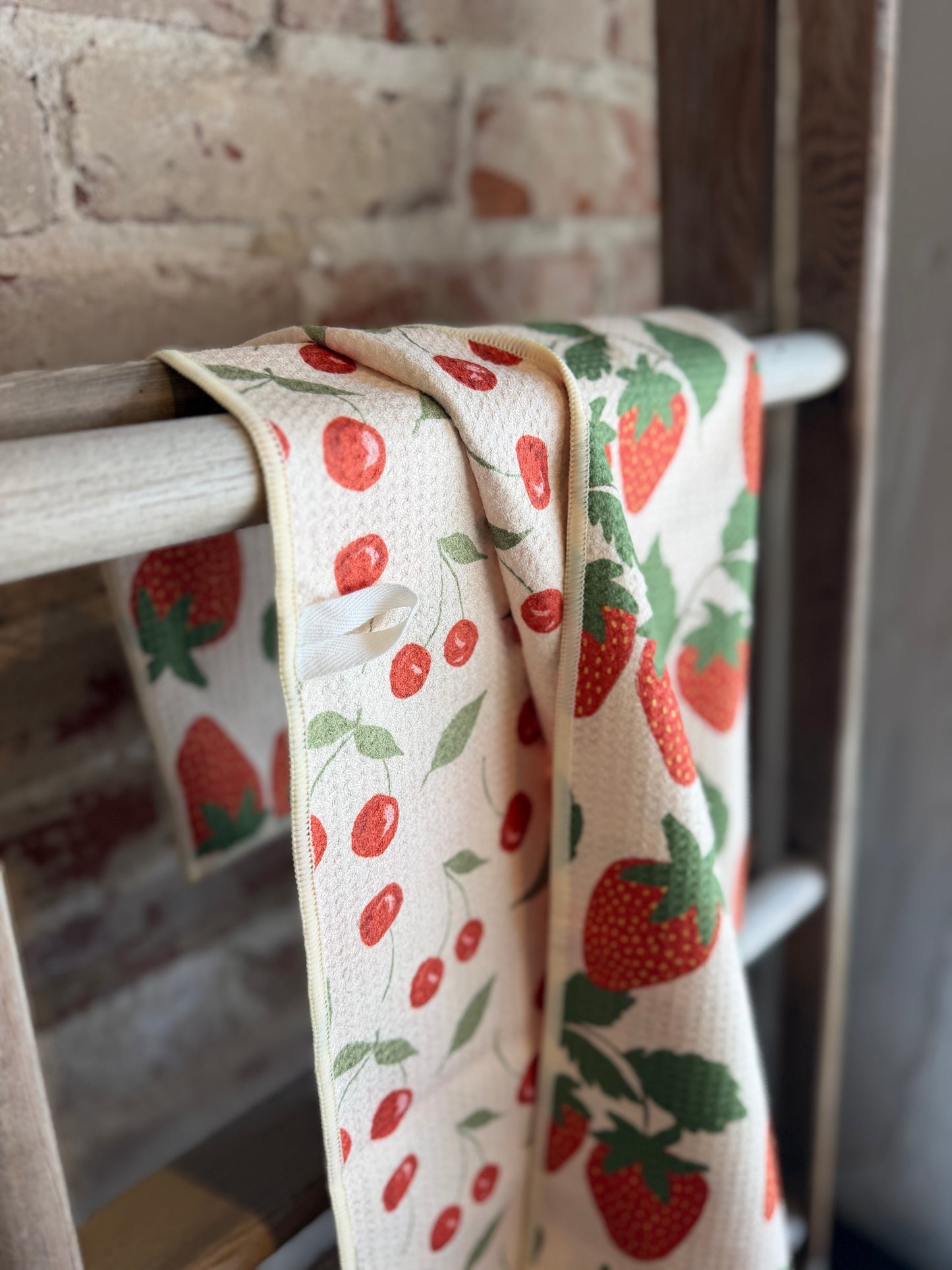 Berries & Cherries Reversible Hand Towel
