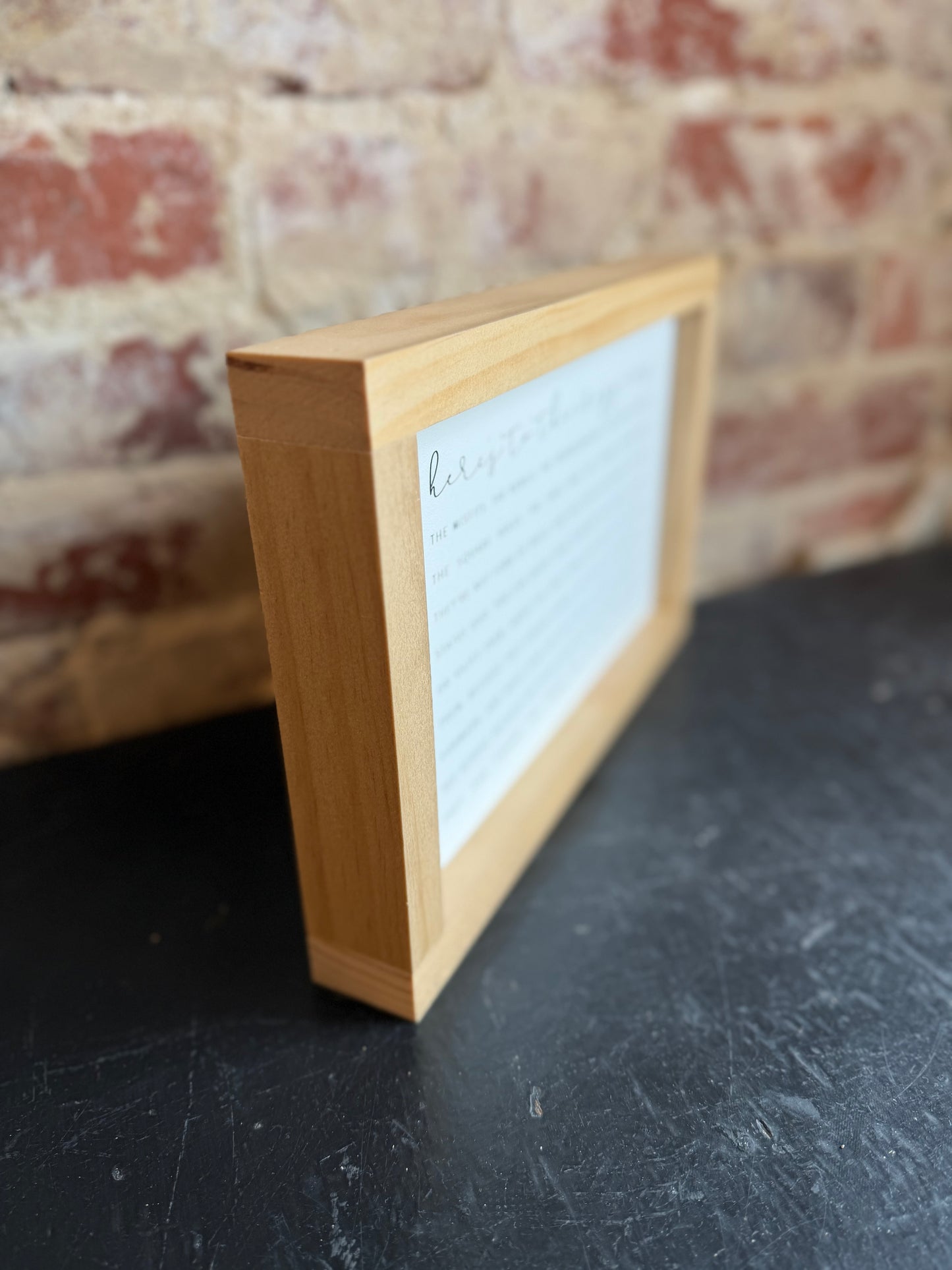Here's To the Crazy Ones Wall Art - 12"x8" White