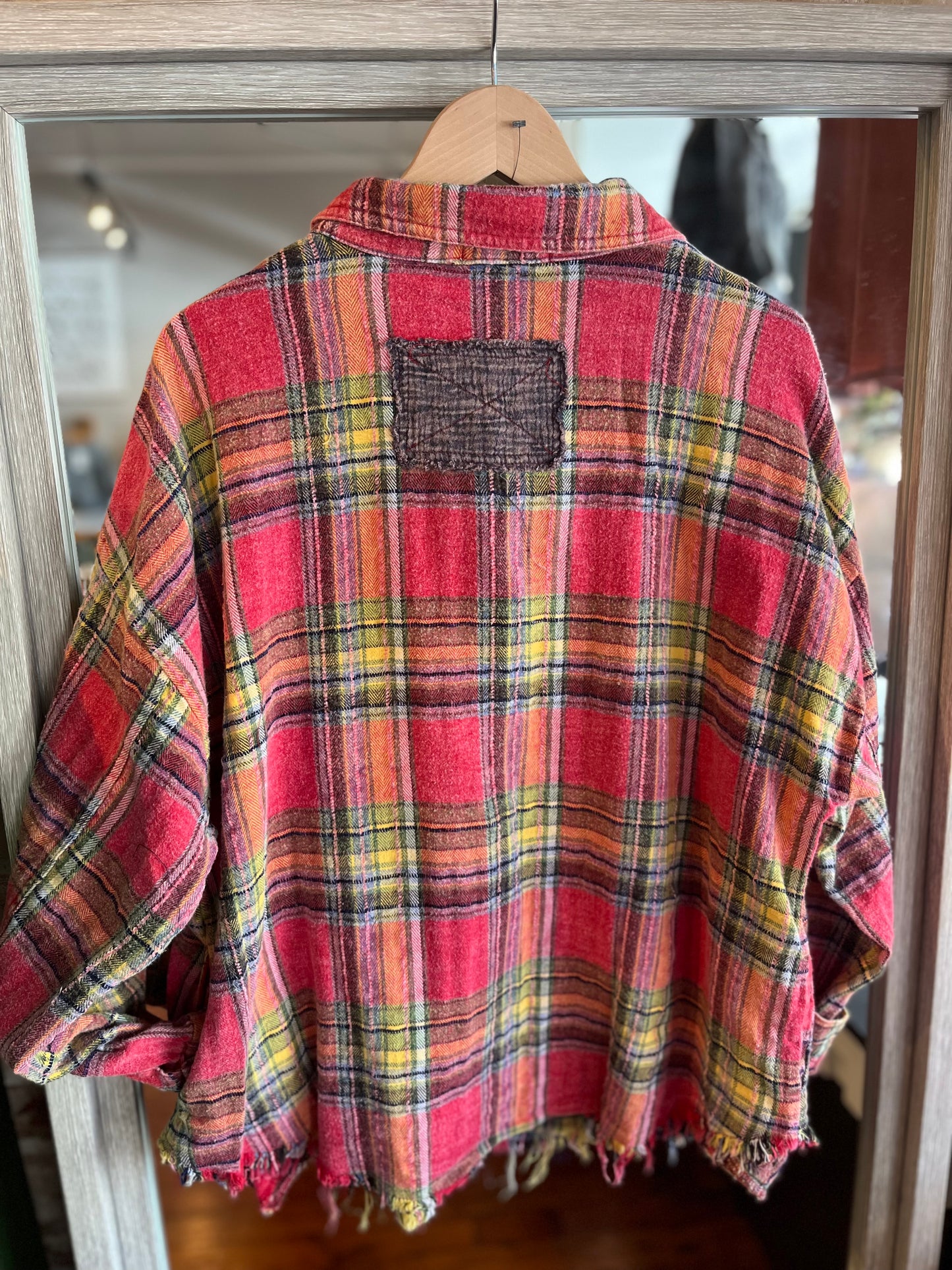 Washed Star Plaid Shirt