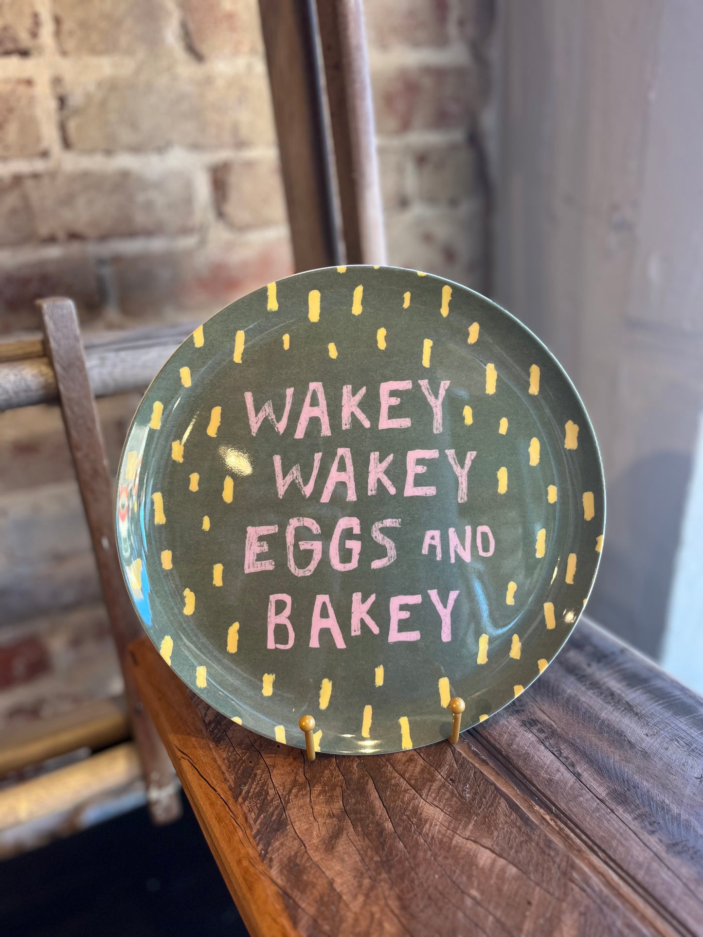 Wakey Wakey Melamine Plate
