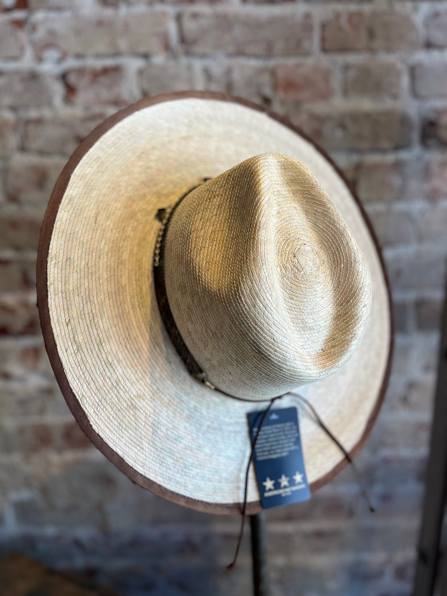 Python Sun Straw Hat - Natural
