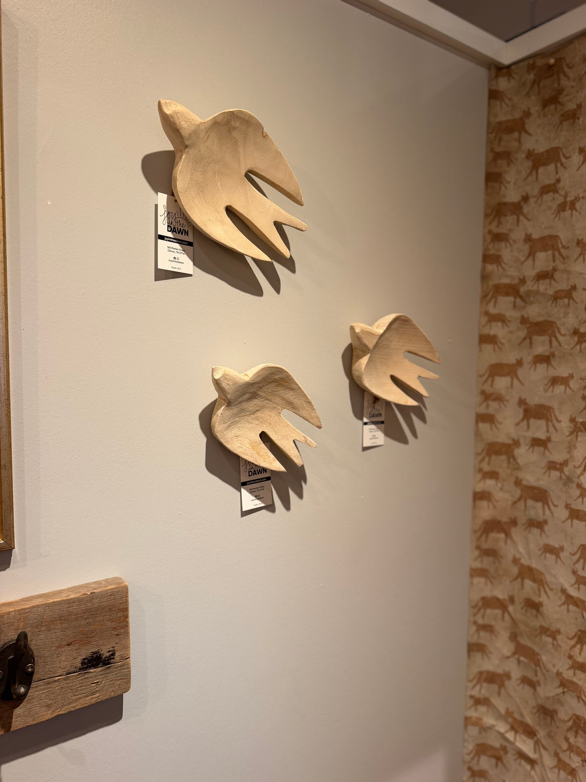 Hand Carved Wooden Bird- Medium