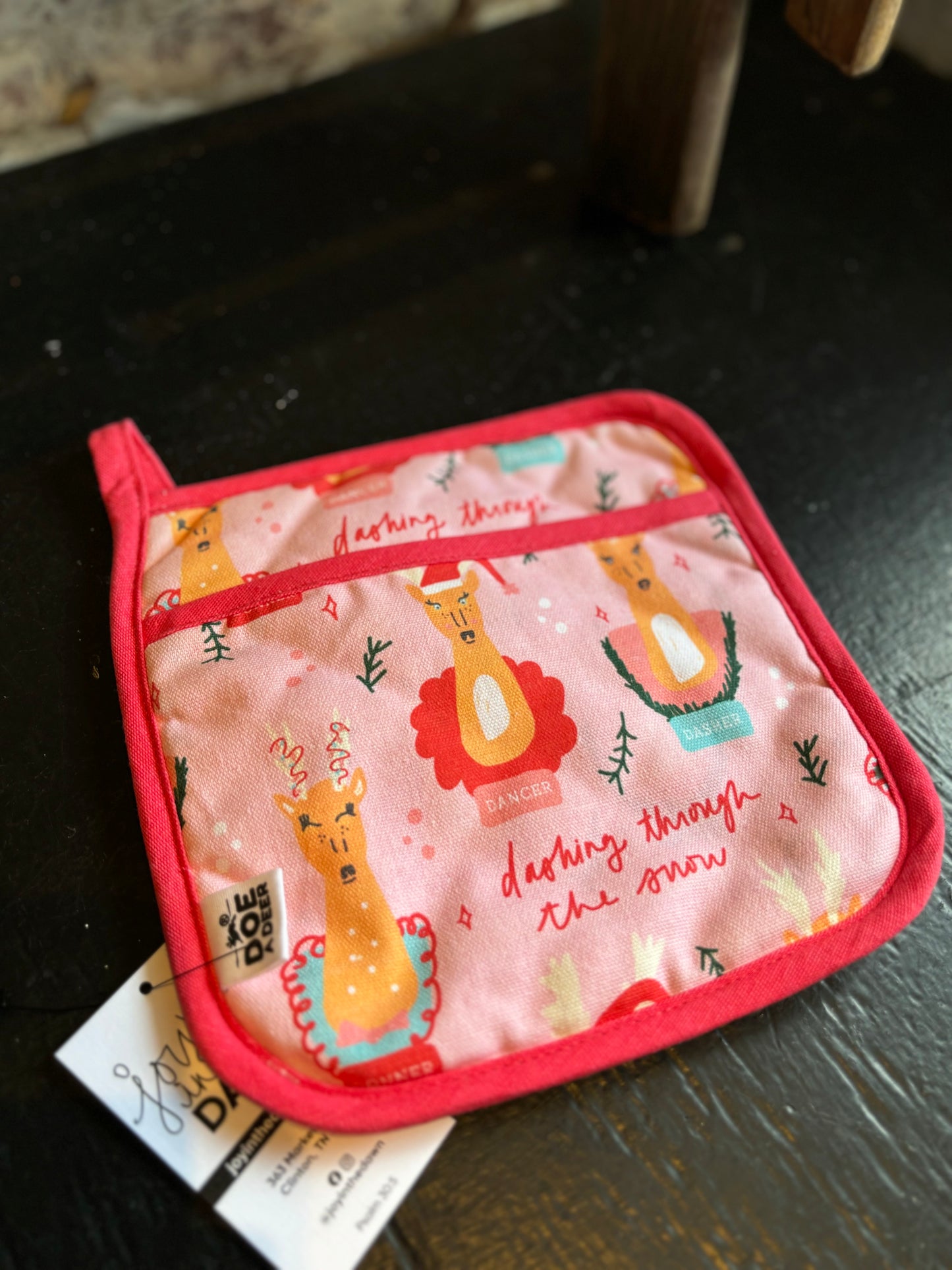 Santa's Favorite Reindeer Pot Holder