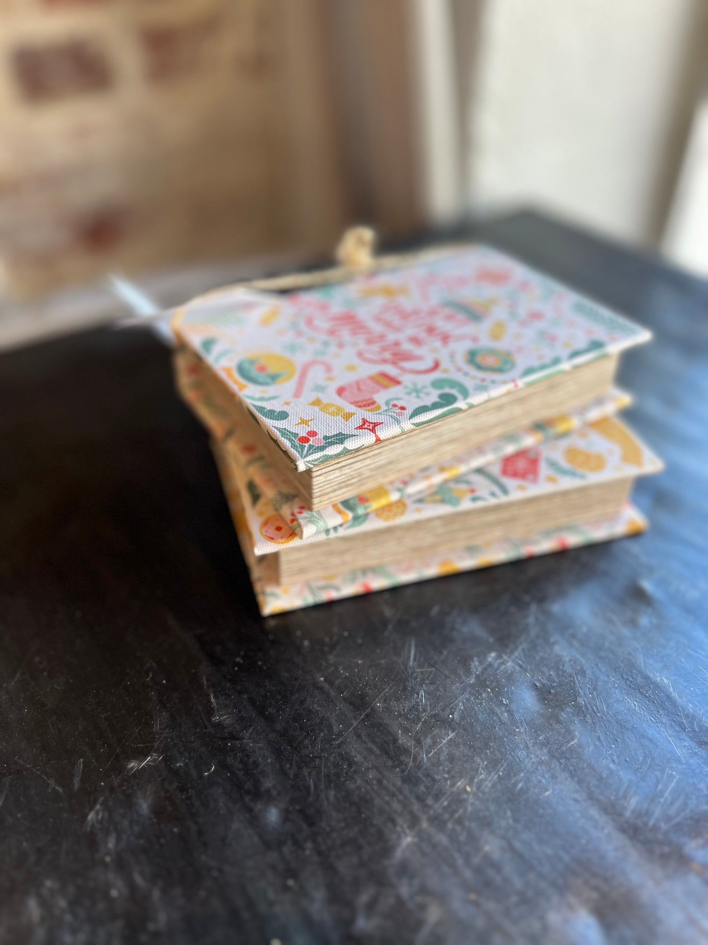 Canvas Book Box- And Be Merry