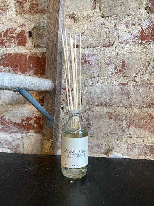 Mango Coconut Reed Diffuser- Clear