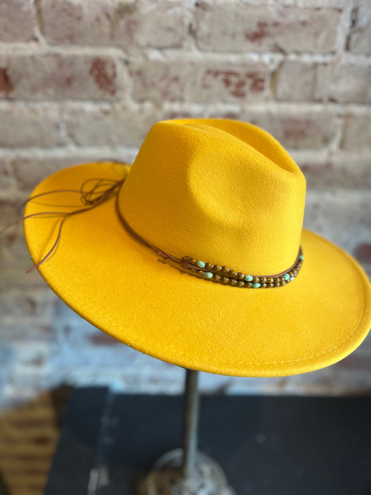 Wood and Jade Hat Band