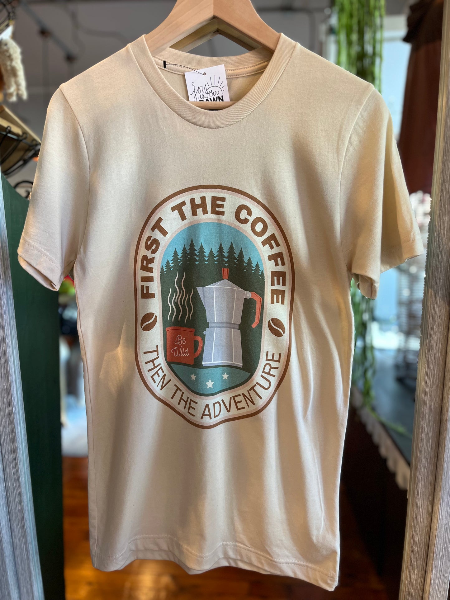 First Coffee, Then Adventure Tee