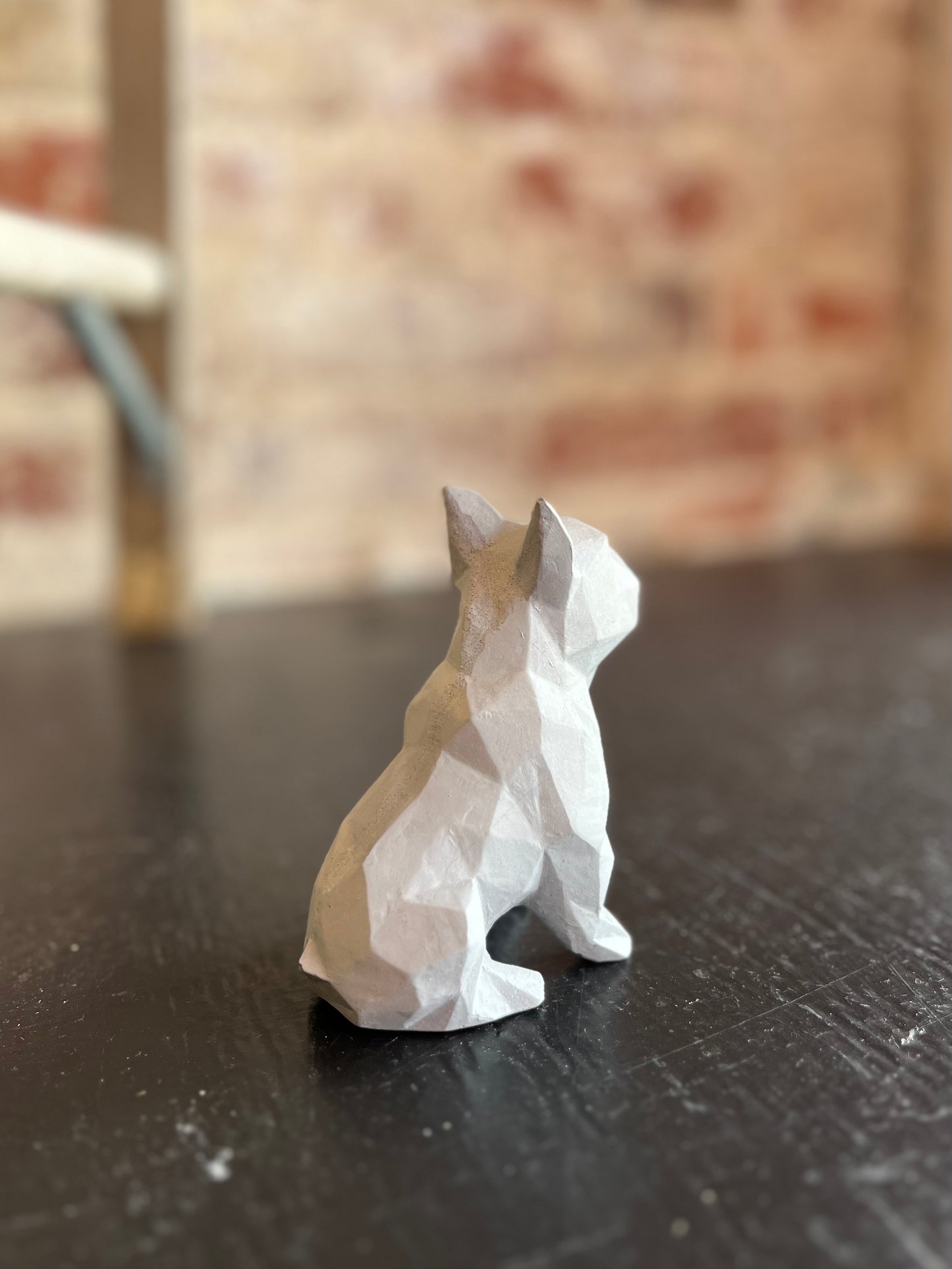 Concrete French Bulldog Statue