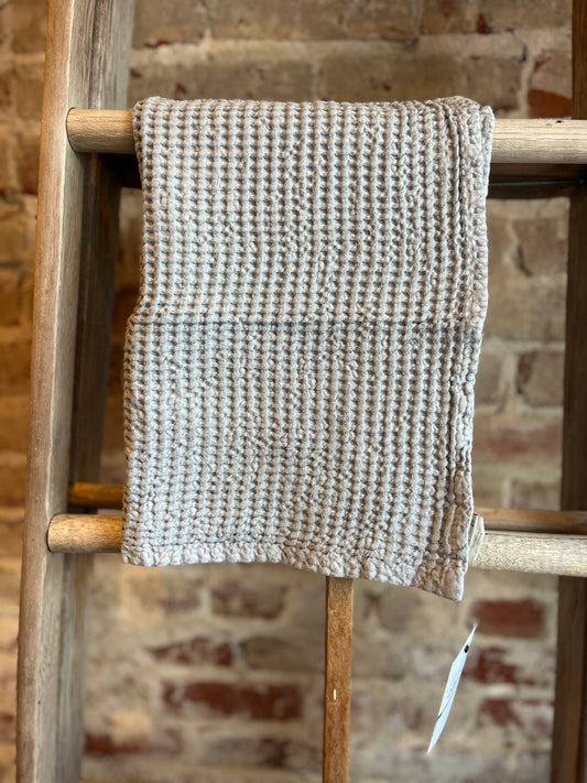 Waffle Hand Towel - Light Grey