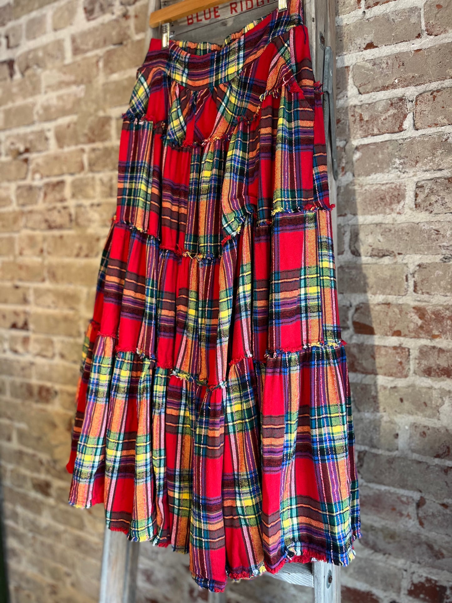 Tis the Season Plaid Maxi Skirt