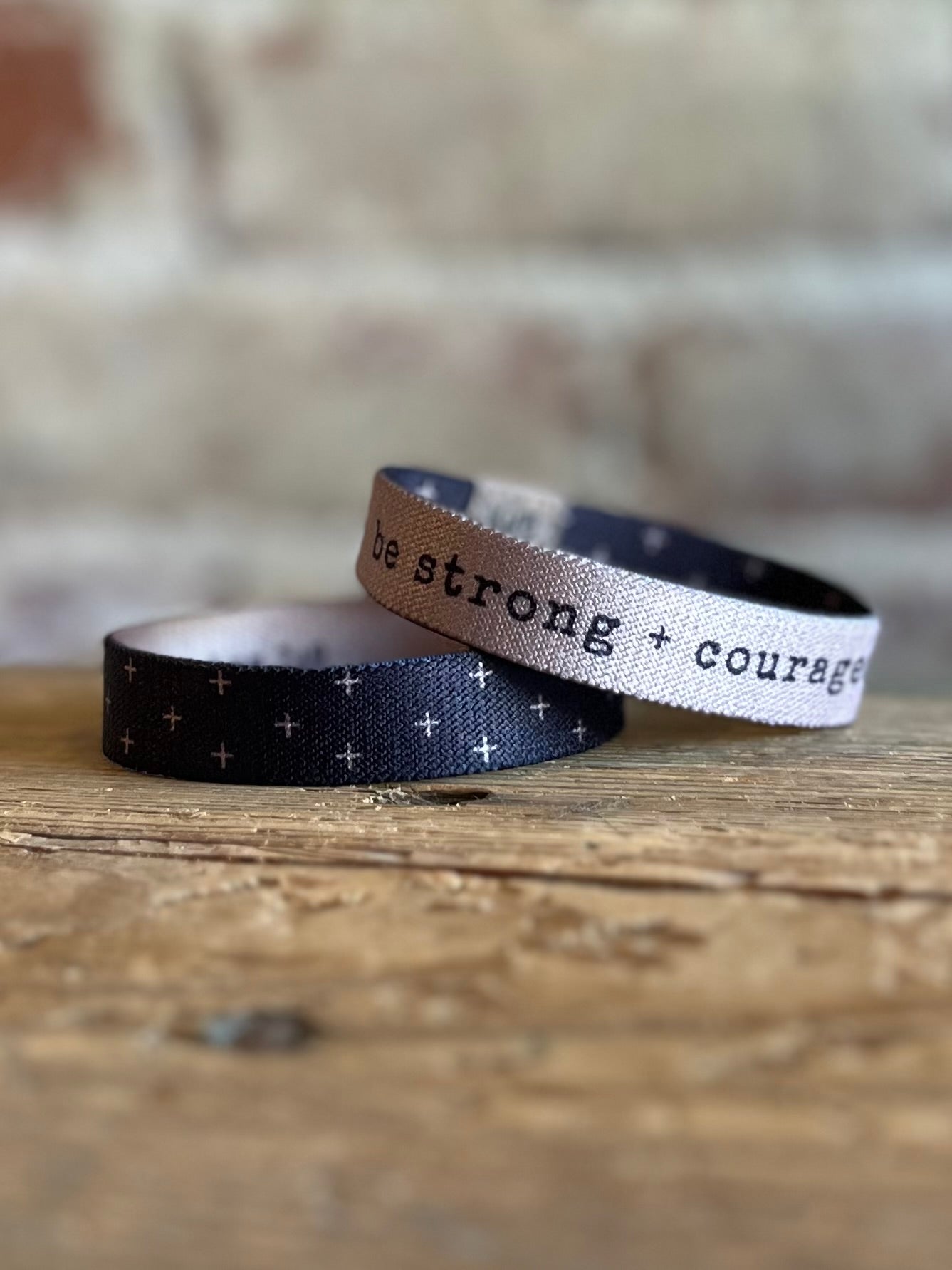 Be Strong and Courageous Bracelet - XLarge