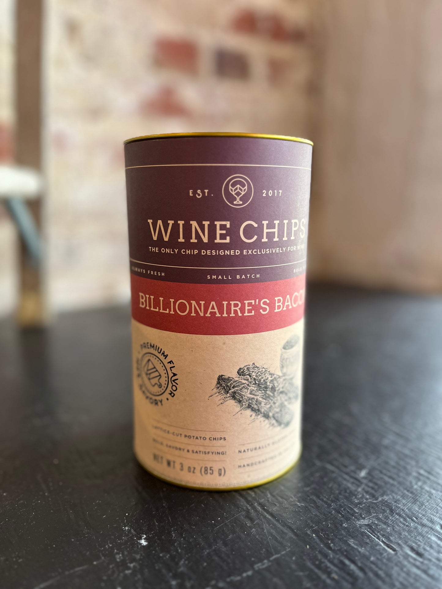 Billionaire’s Bacon Wine Chips- 3oz.