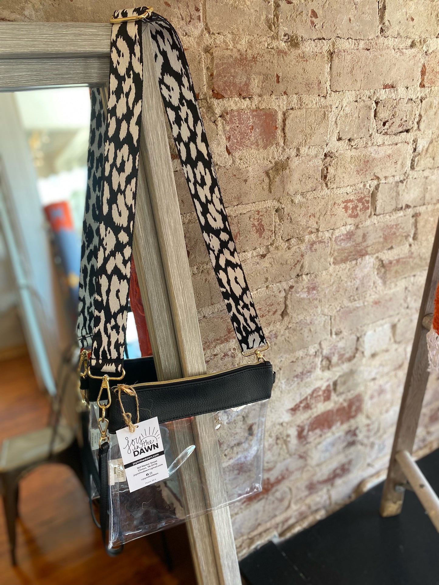 Clear Crossbody Bag - Leopard