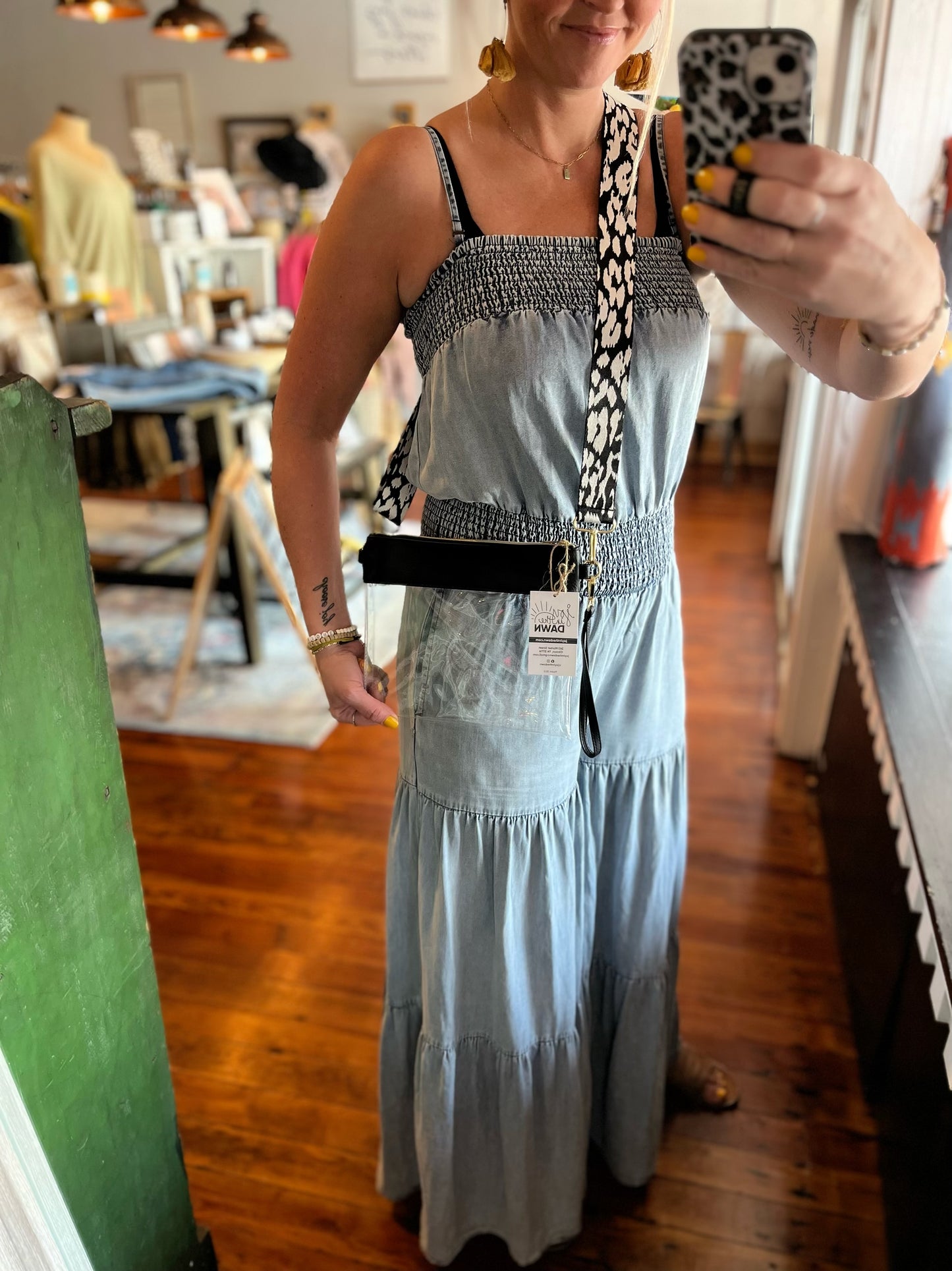 Clear Crossbody Bag - Leopard