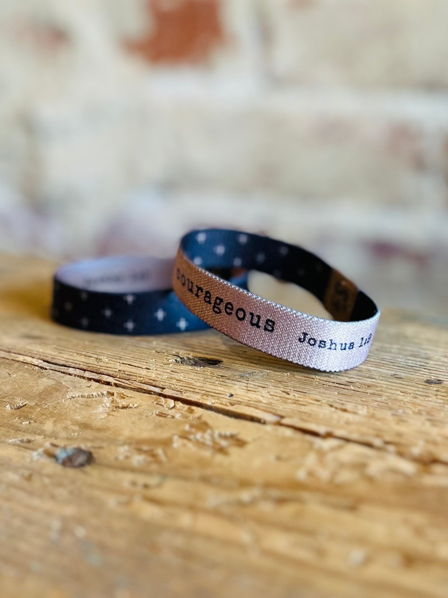 Be Strong and Courageous Bracelet - XLarge