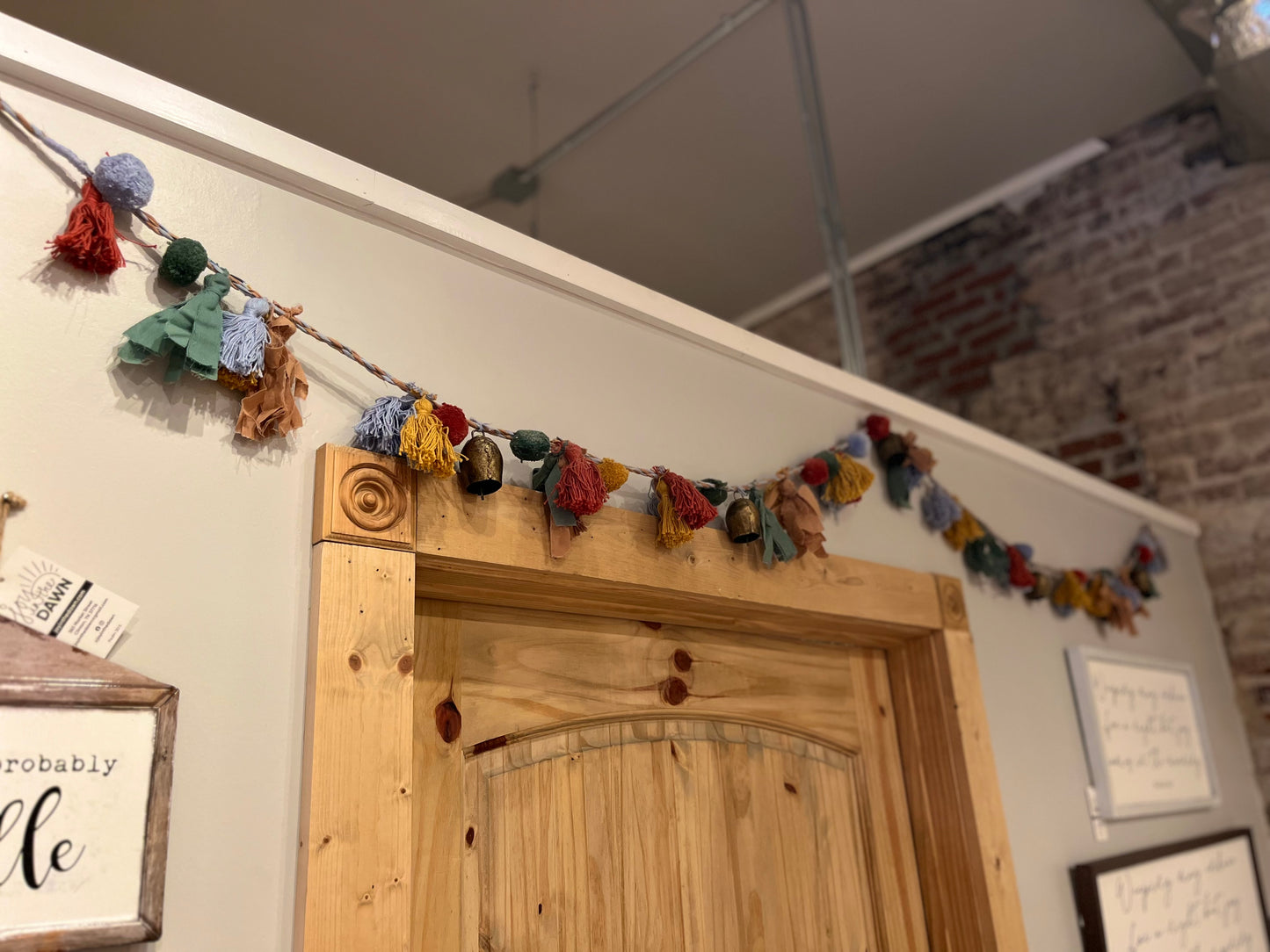 Flower Bell Tassel Garland