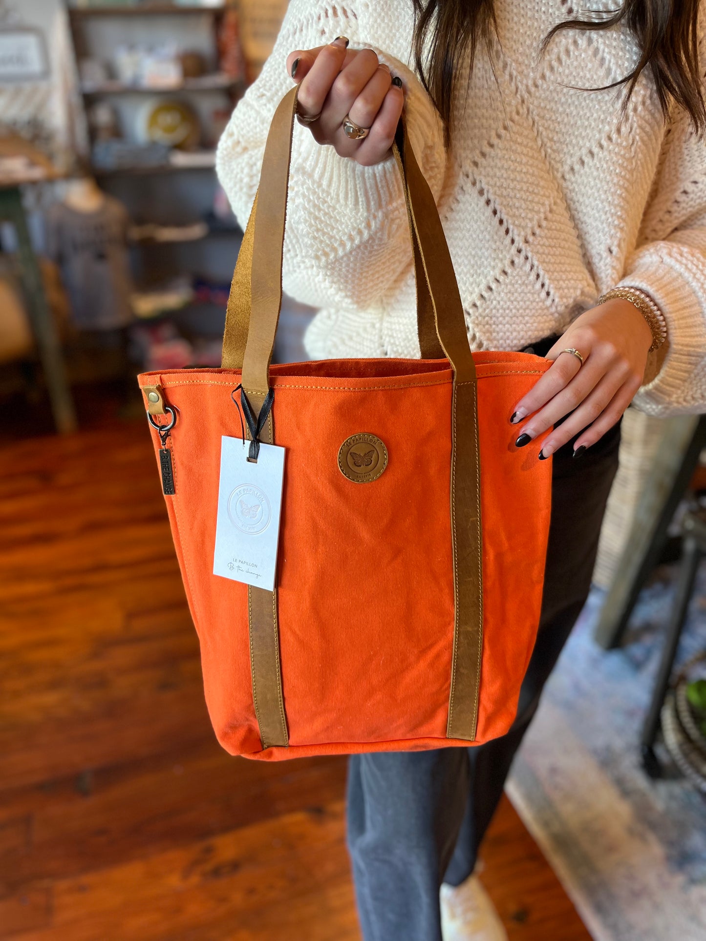 Be The Change Canvas Tote