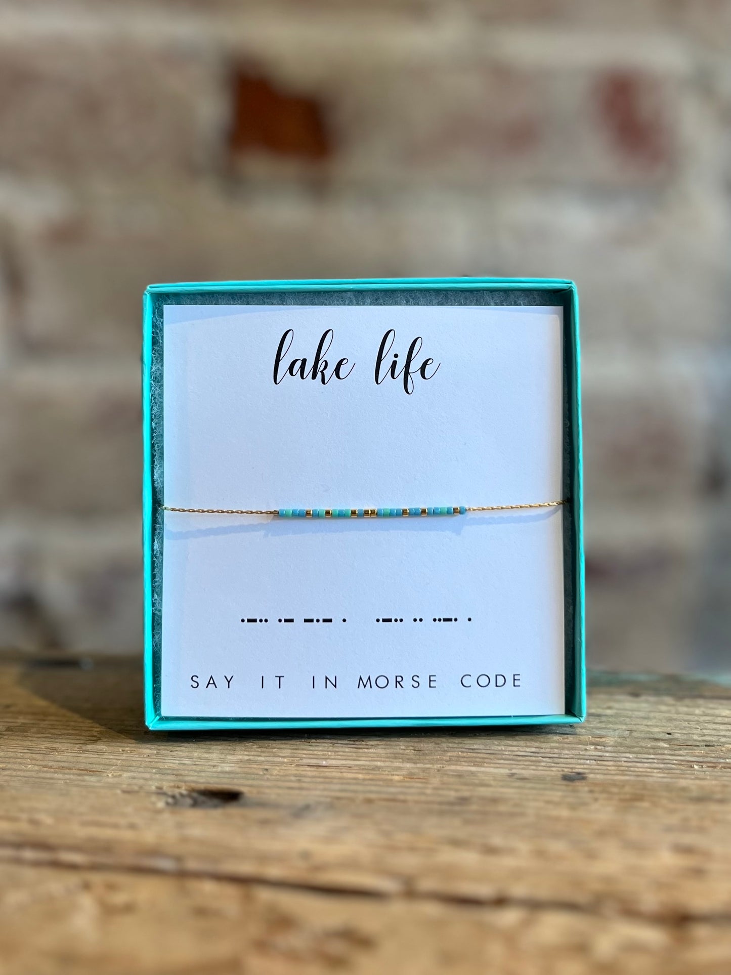 Lake Life Morse Code Bracelet