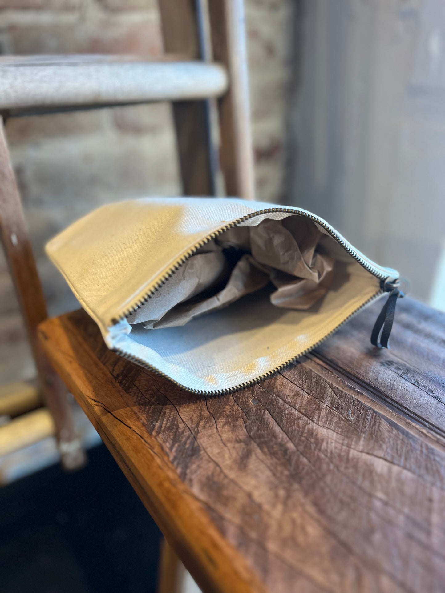 This is the Beginning Canvas Zip Bag