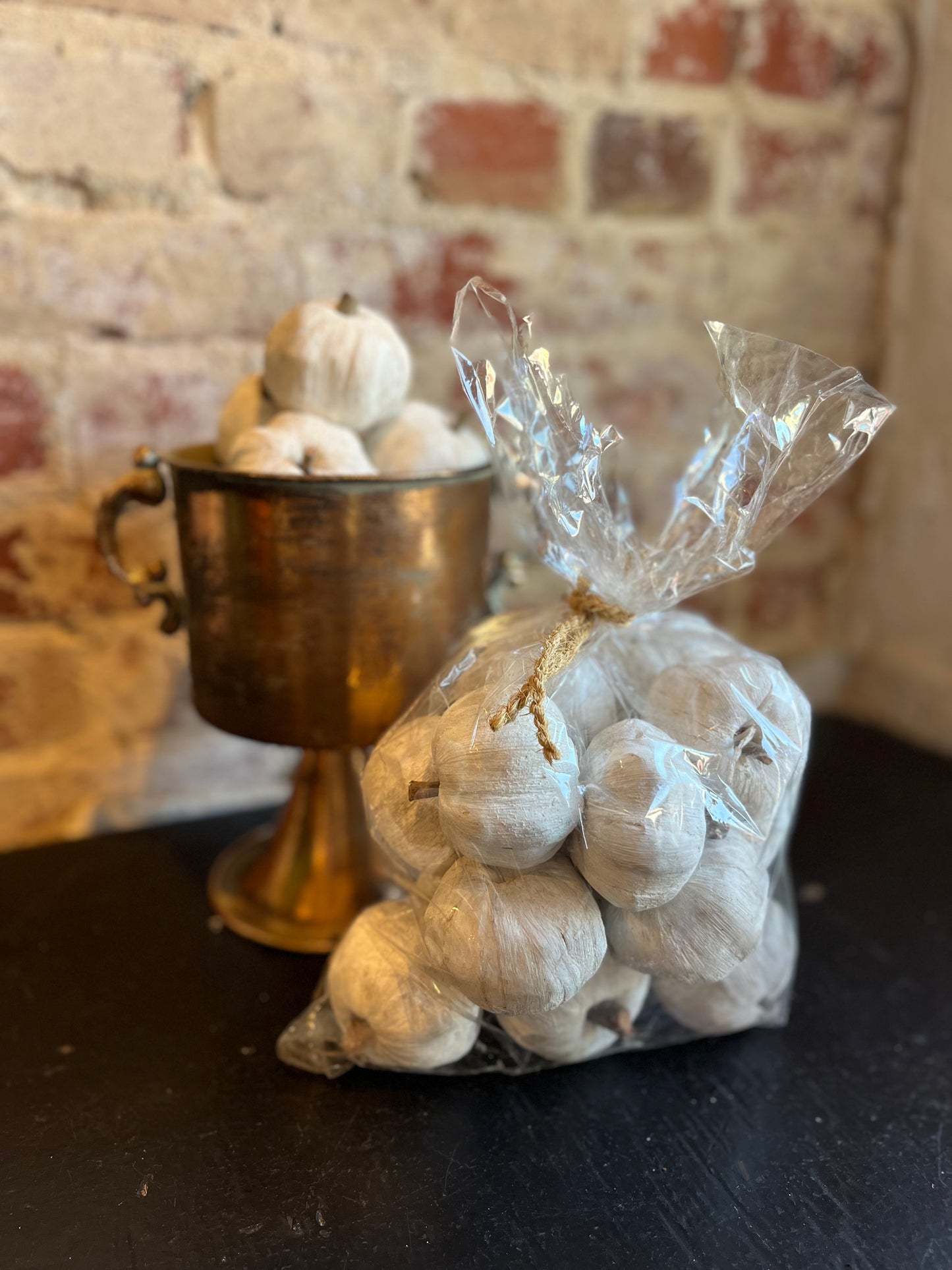 Dried Mini Pumpkins- White