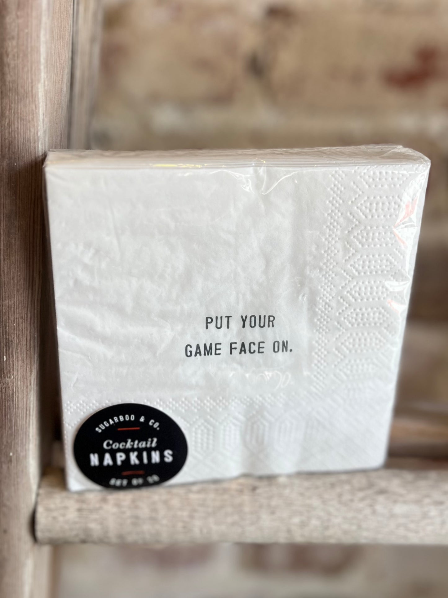 Put Your Game Face On Cocktail Napkins