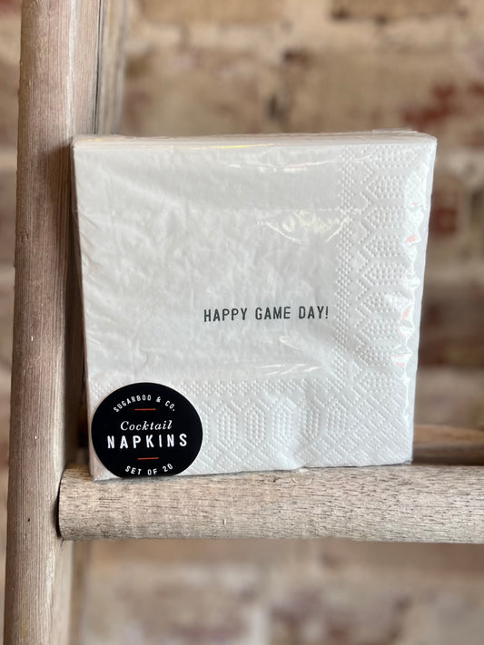Happy Game Day Cocktail Napkins