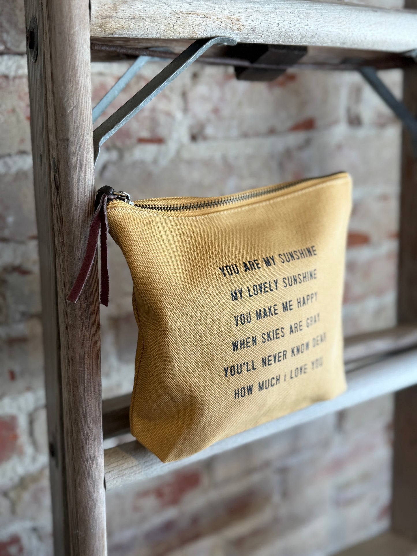 My Sunshine Canvas Zip Bag