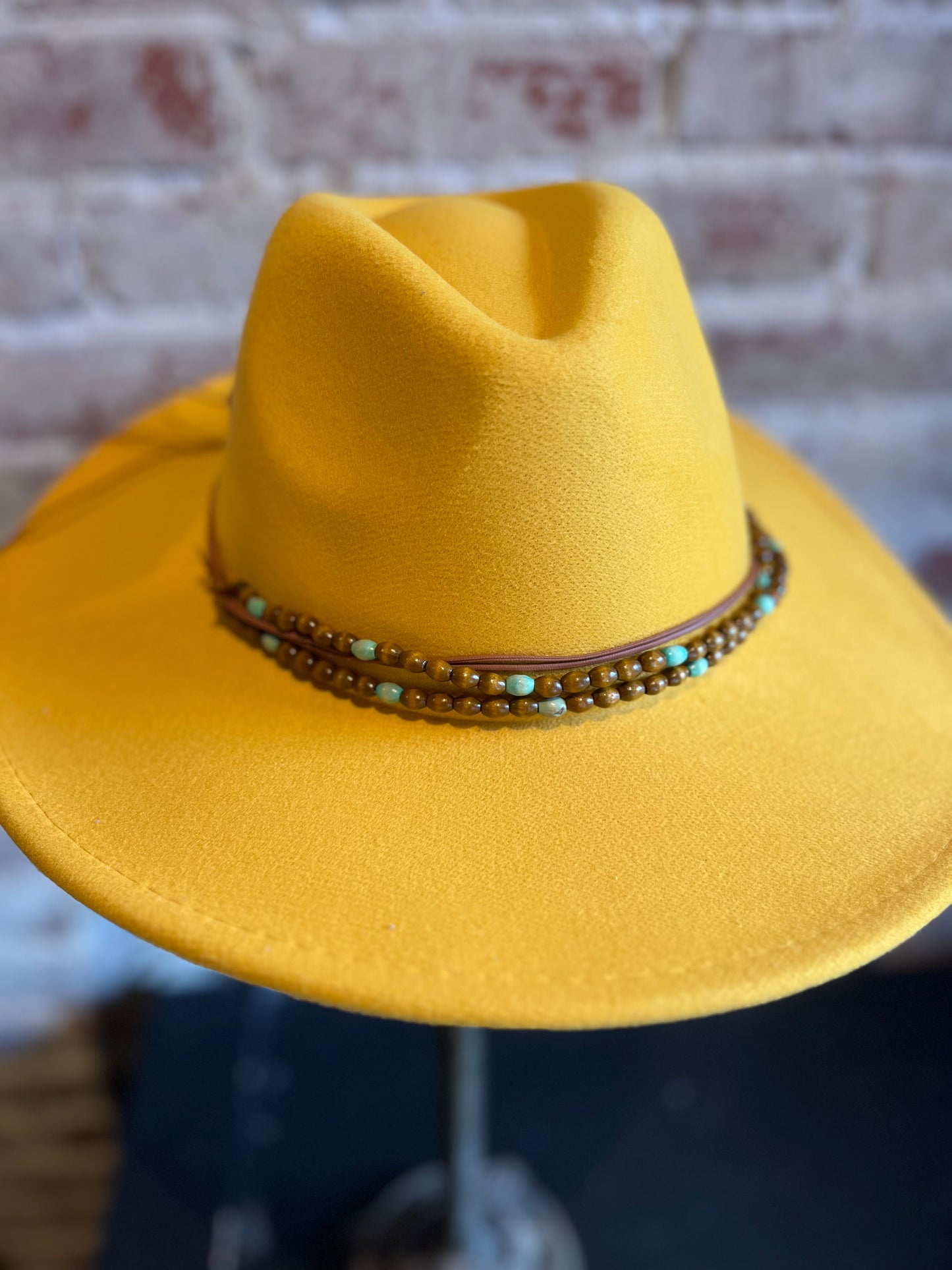 Wood and Jade Hat Band