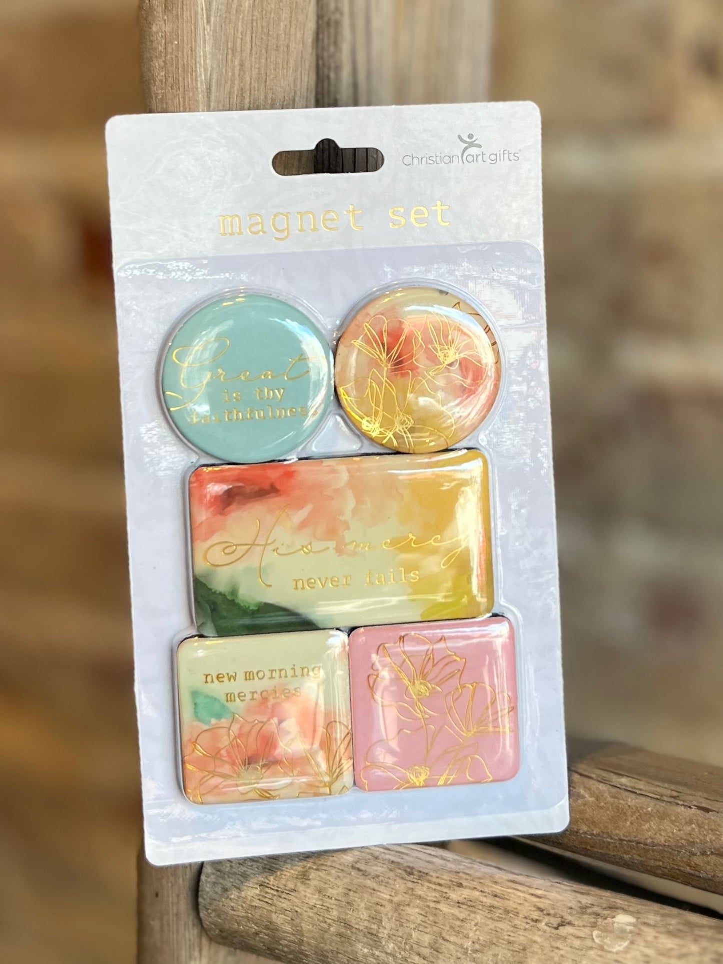 New Mercies Watercolor Magnets- Set of 5