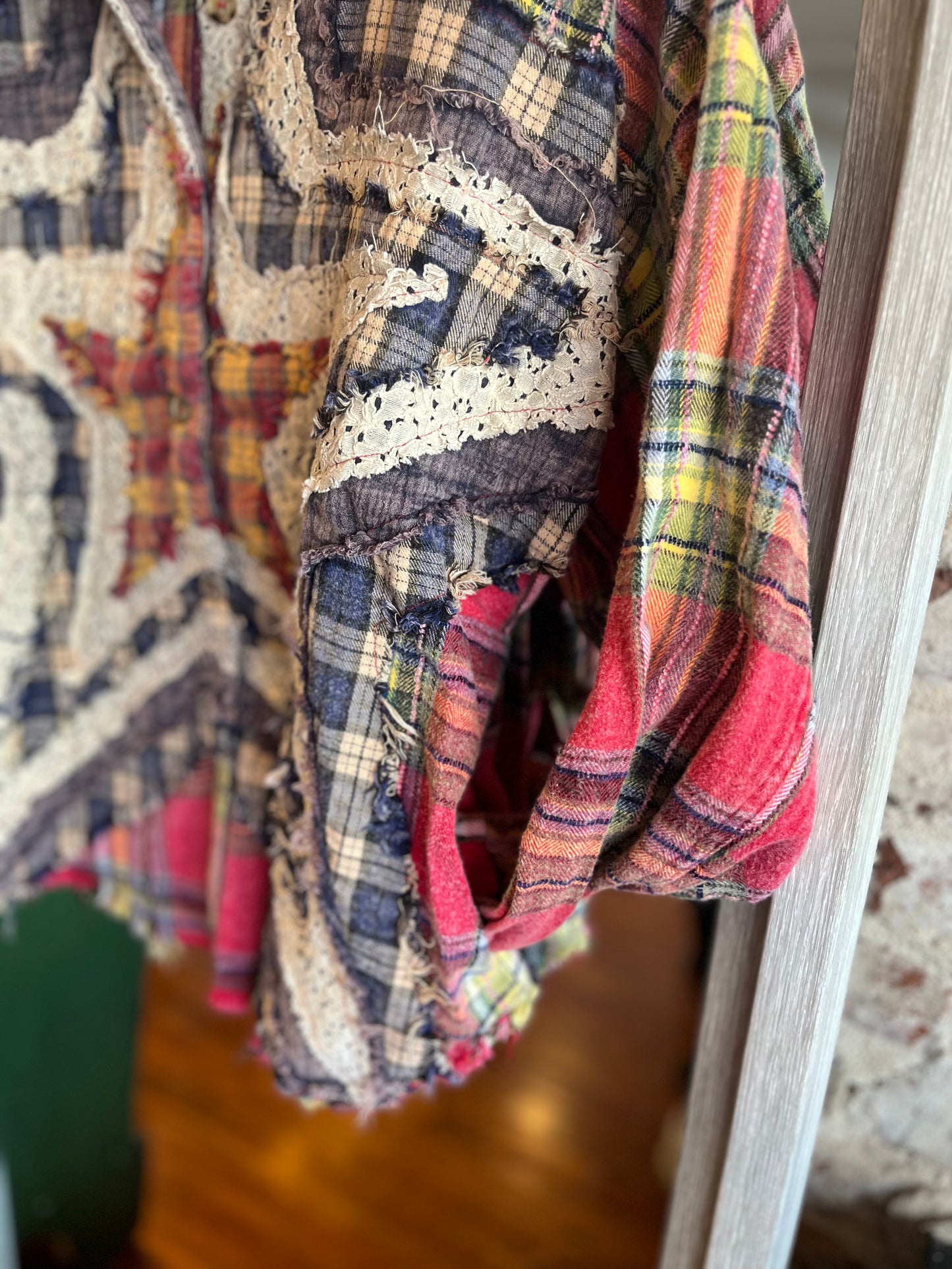 Washed Star Plaid Shirt