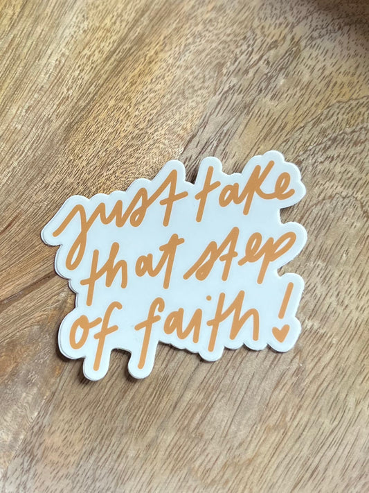 Step of Faith Sticker
