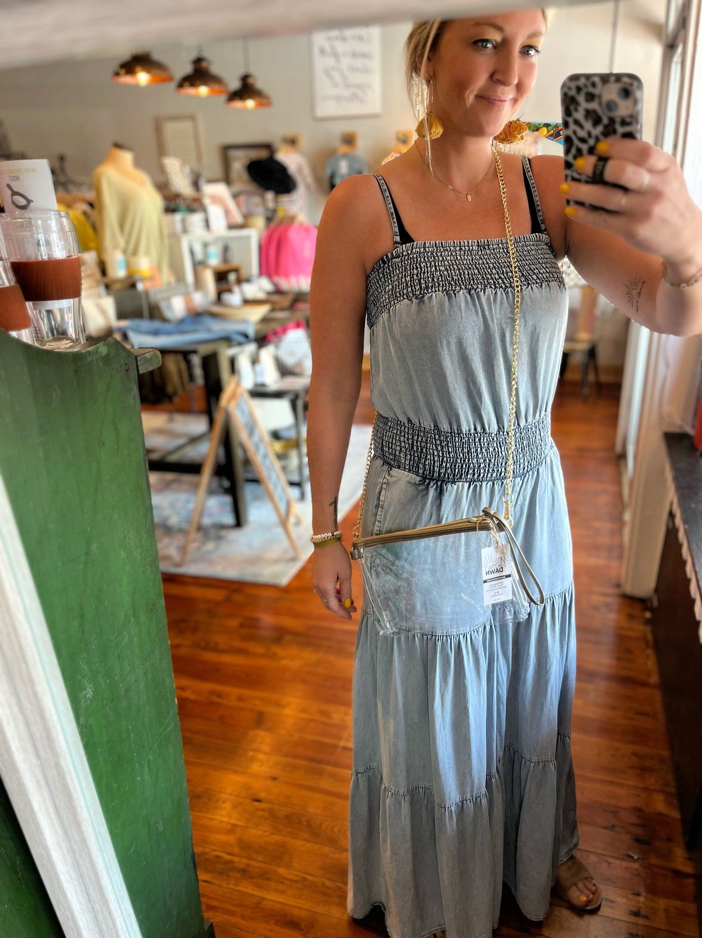 Clear Double Zip Crossbody Bag
