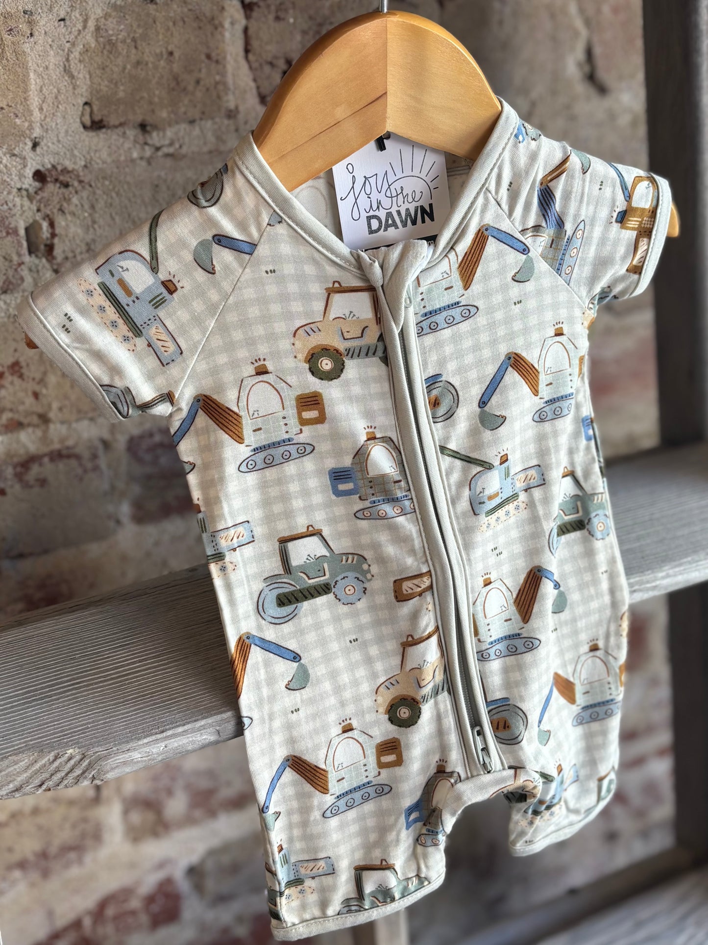 Construction Crew Bamboo Romper