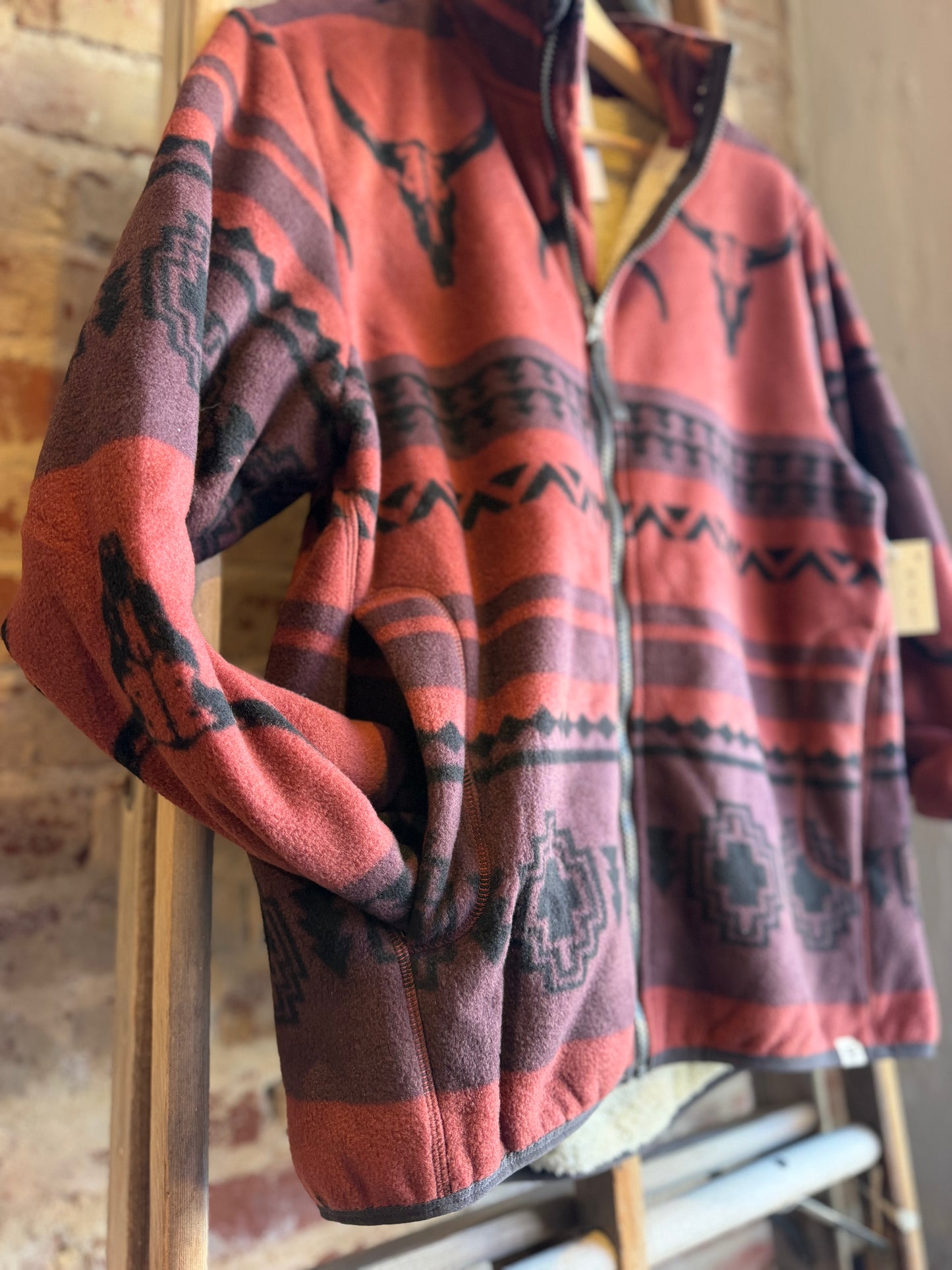 Picchu Sherpa Lined Fleece Jacket -Western