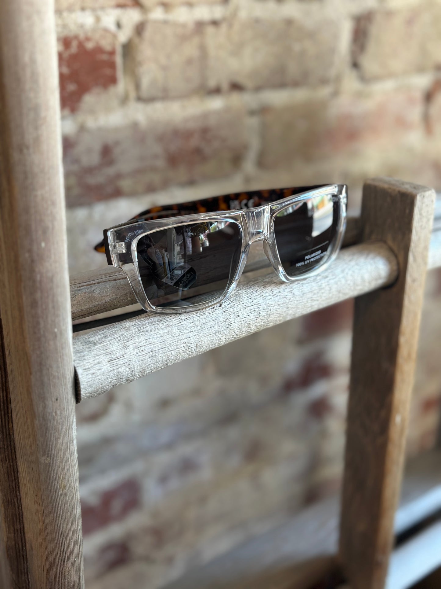 Mack Crystal Tortoise Square Sunglasses