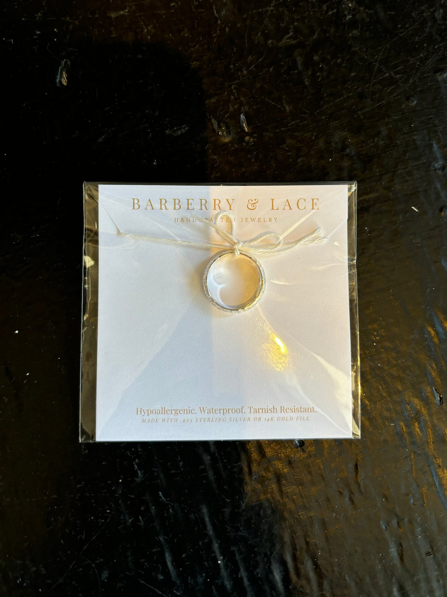 Floral Stacking Band- Silver